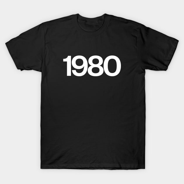 1980 T-Shirt by Monographis